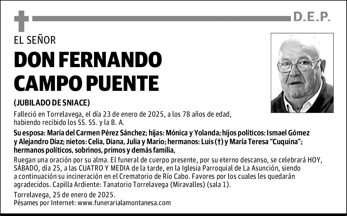 DON FERNANDO CAMPO PUENTE