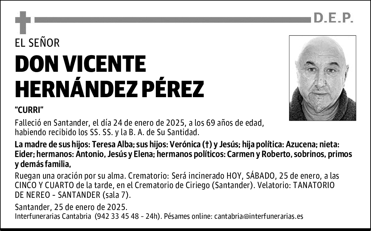 DON VICENTE HERNÁNDEZ PÉREZ