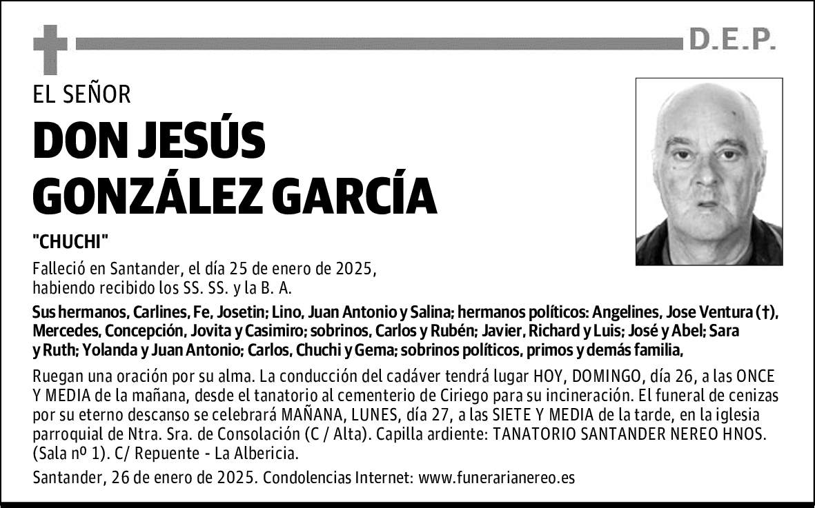 DON JESÚS GONZÁLEZ GARCÍA