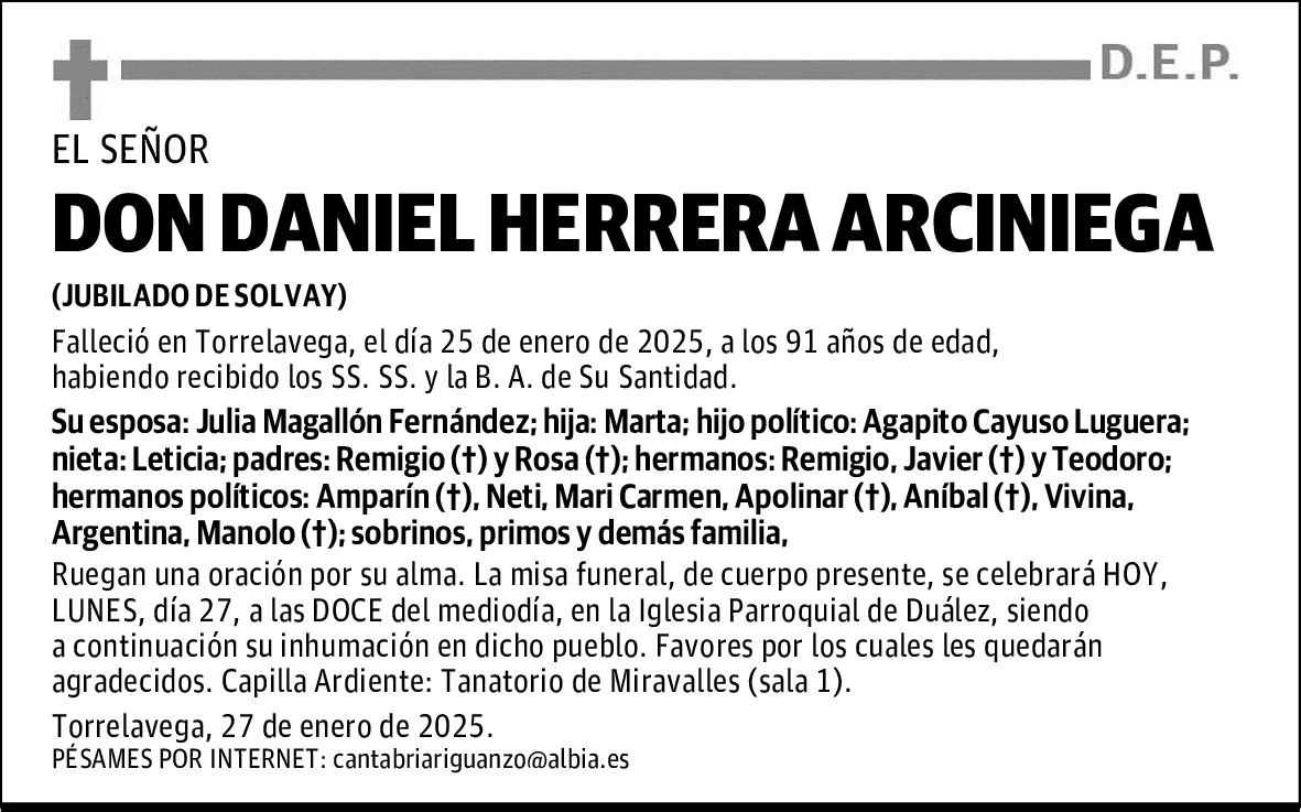 DON DANIEL HERRERA ARCINIEGA