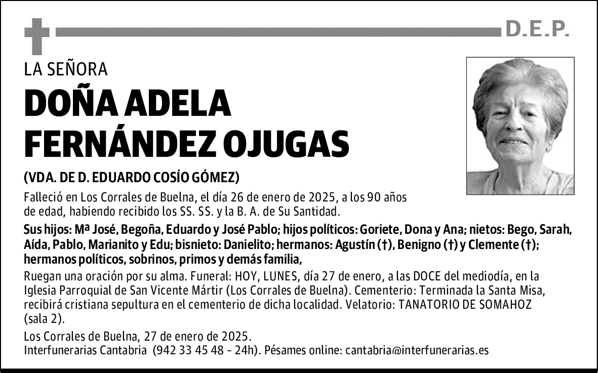 DOÑA ADELA FERNÁNDEZ OJUGAS