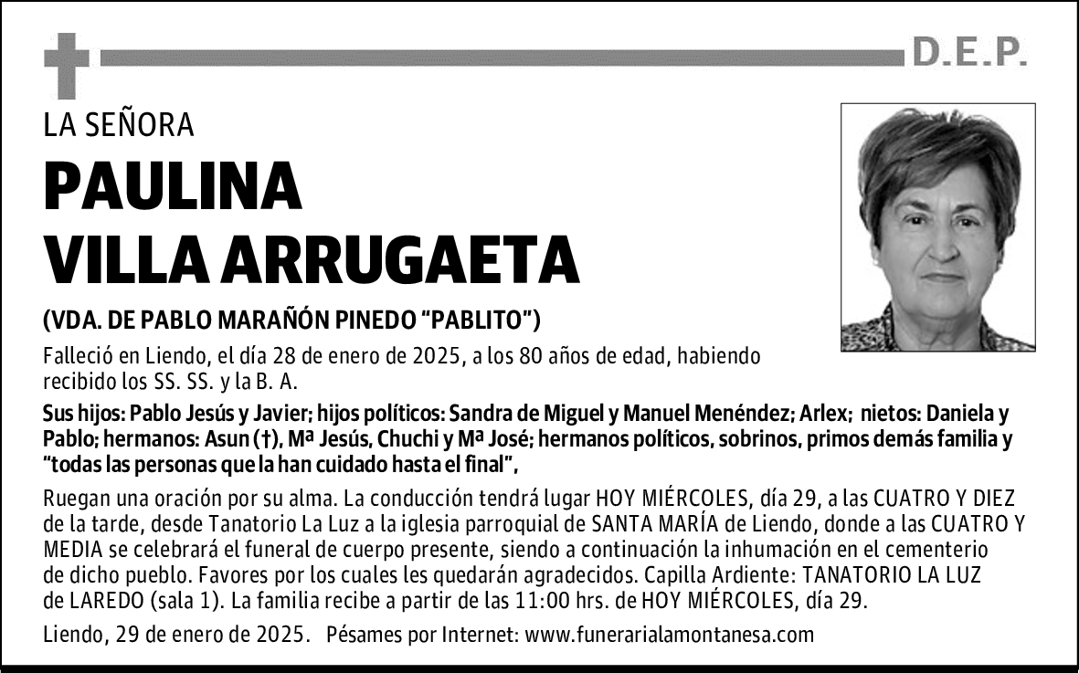 PAULINA VILLA ARRUGAETA