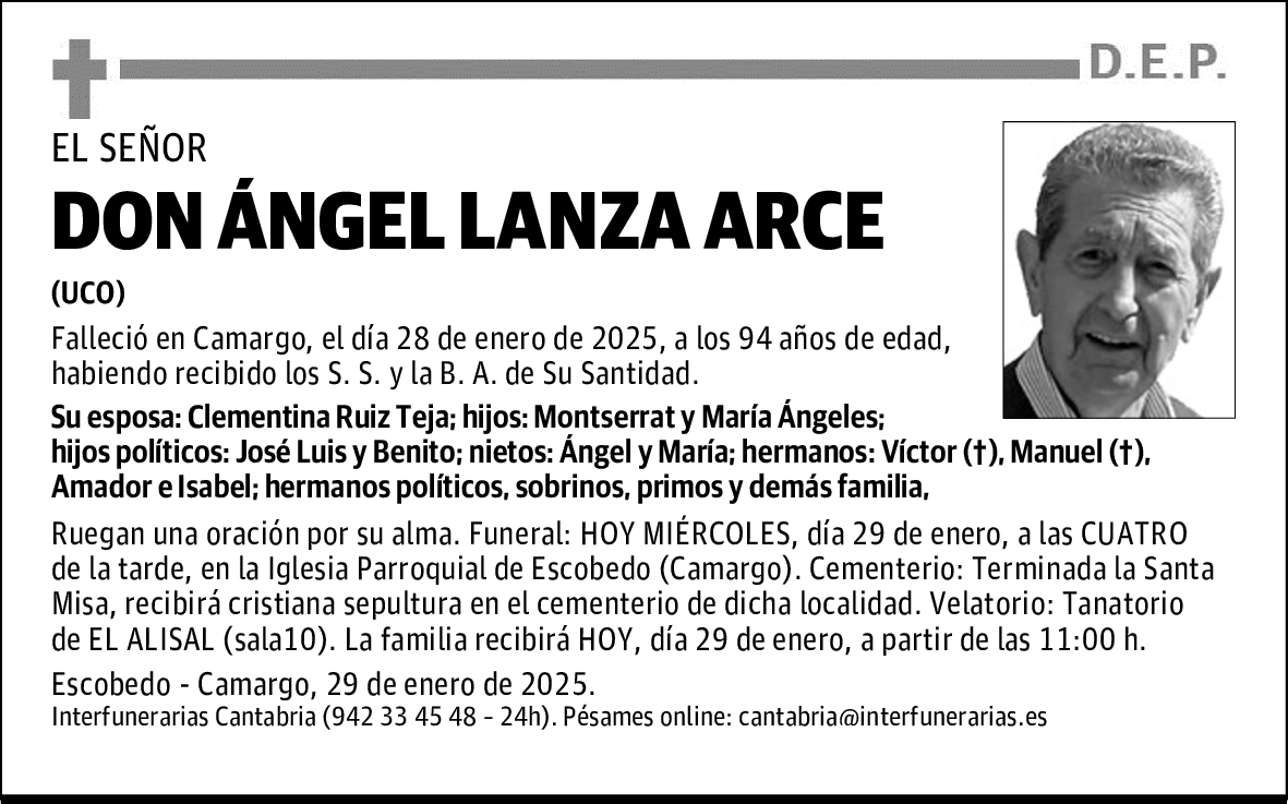 DON ÁNGEL LANZA ARCE