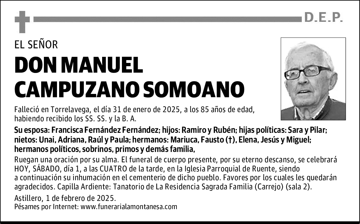 DON MANUEL CAMPUZANO SOMOANO