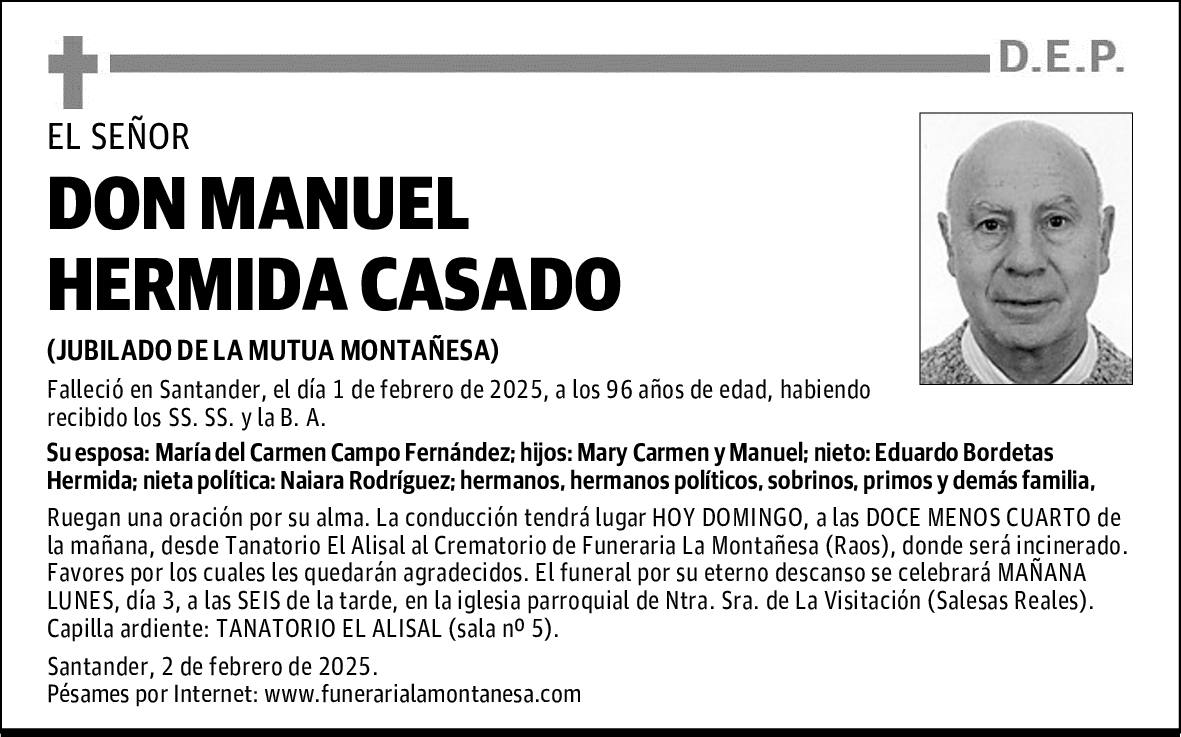 DON MANUEL HERMIDA CASADO