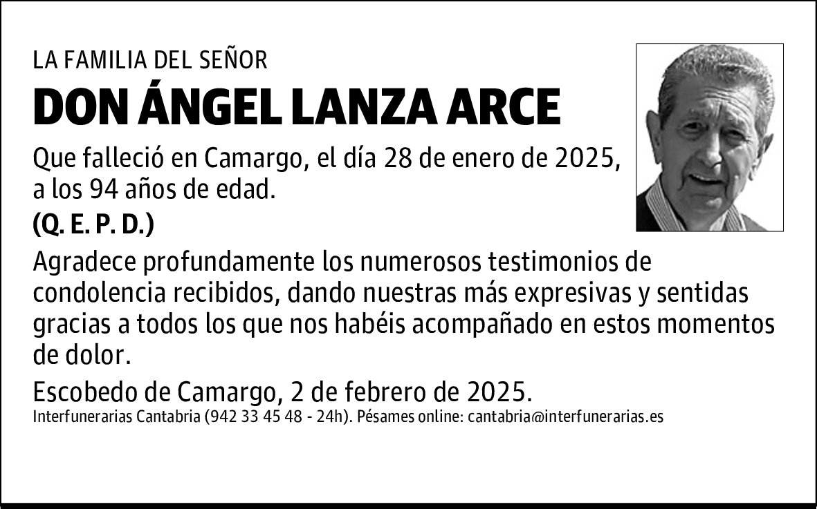 DON ÁNGEL LANZA ARCE