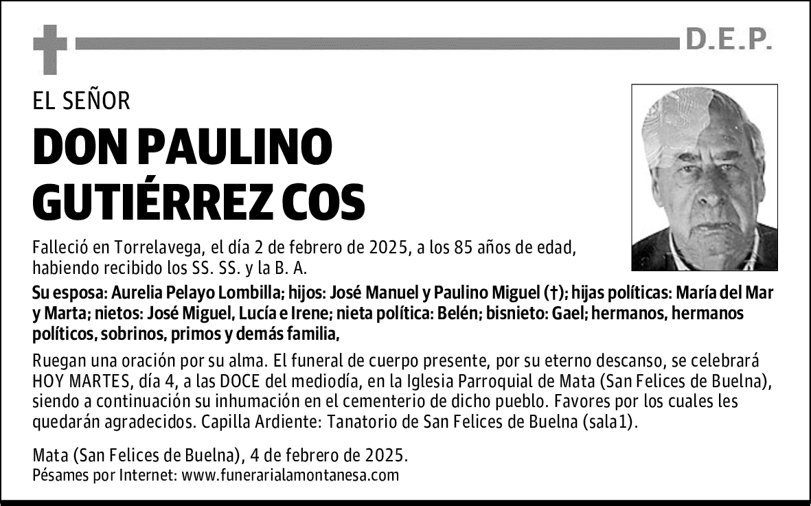 DON PAULINO GUTIÉRREZ COS