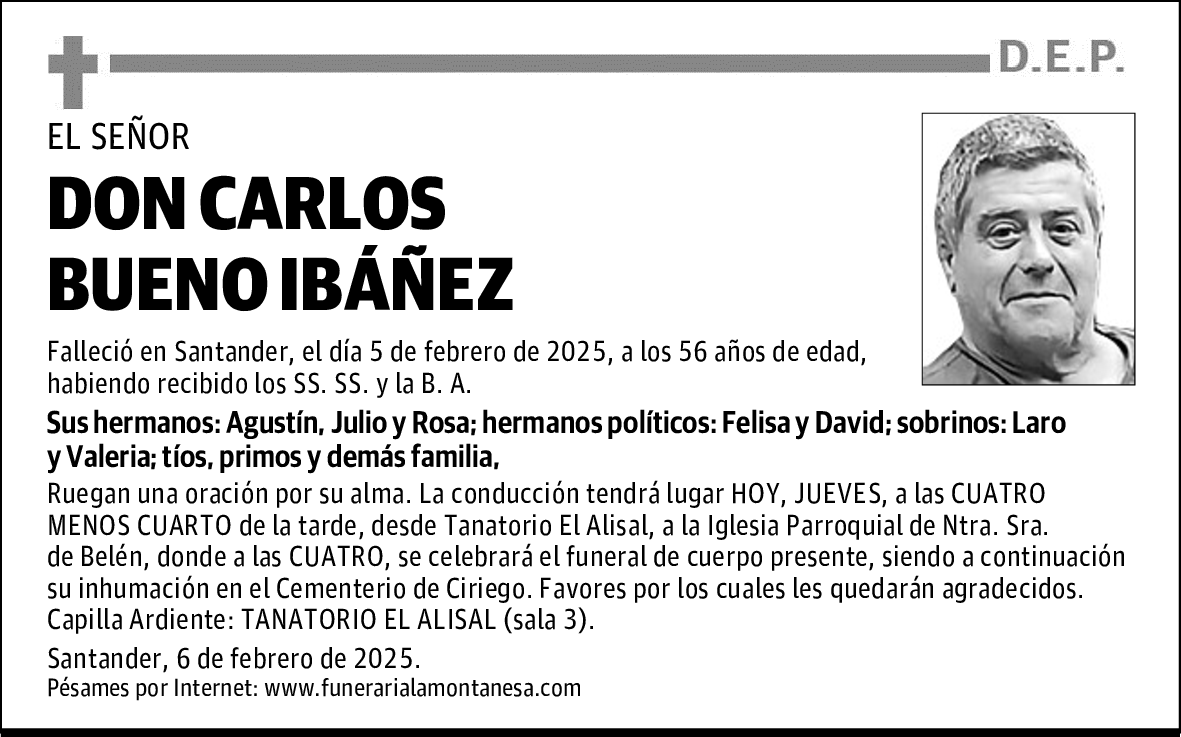 DON CARLOS BUENO IBÁÑEZ
