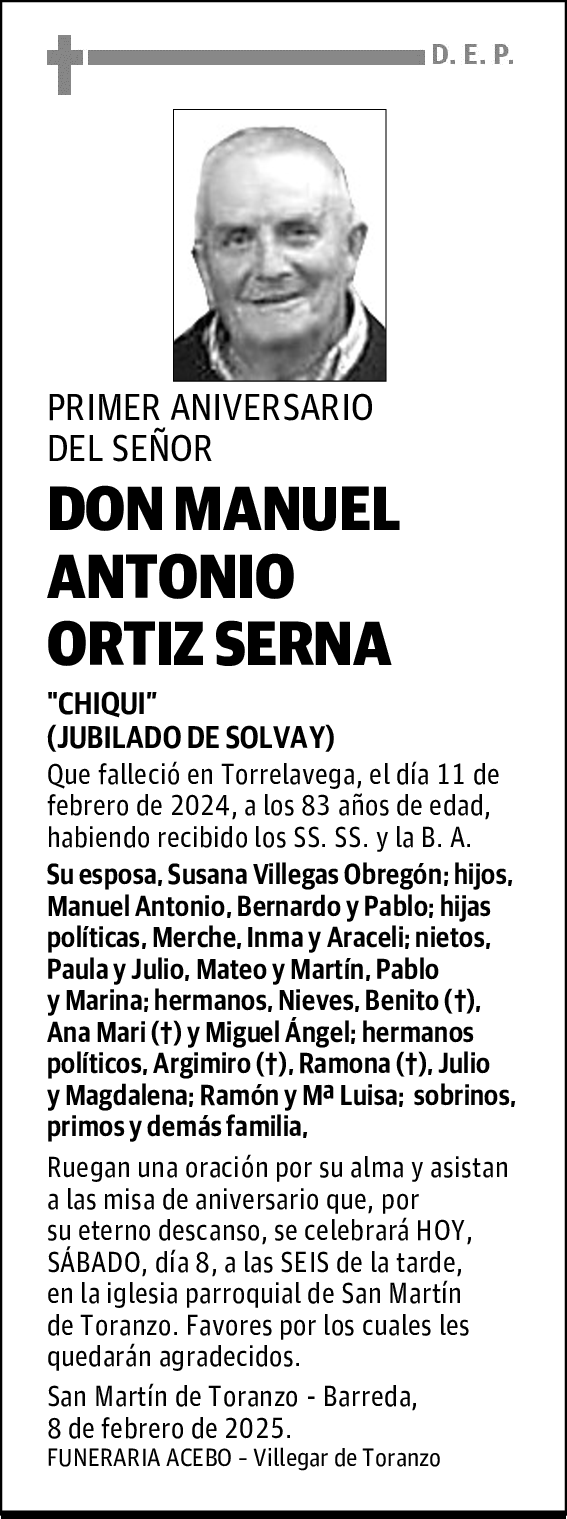 DON MANUEL ANTONIO ORTIZ SERNA