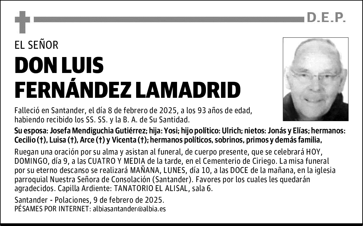 DON LUIS FERNÁNDEZ LAMADRID