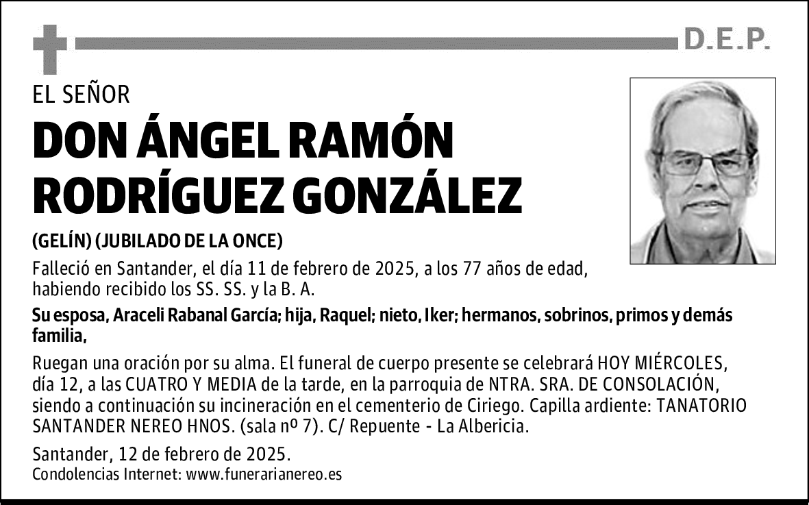 DON ÁNGEL RAMÓN RODRÍGUEZ GONZÁLEZ