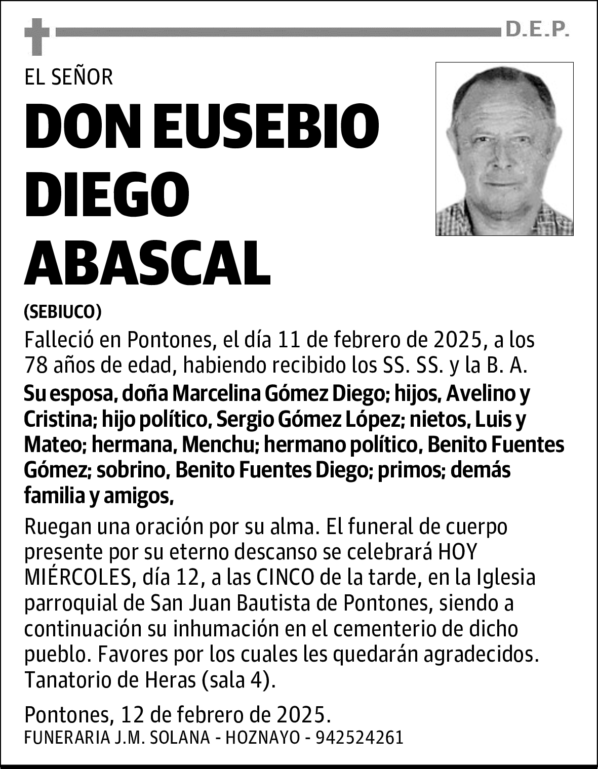 DON EUSEBIO DIEGO ABASCAL