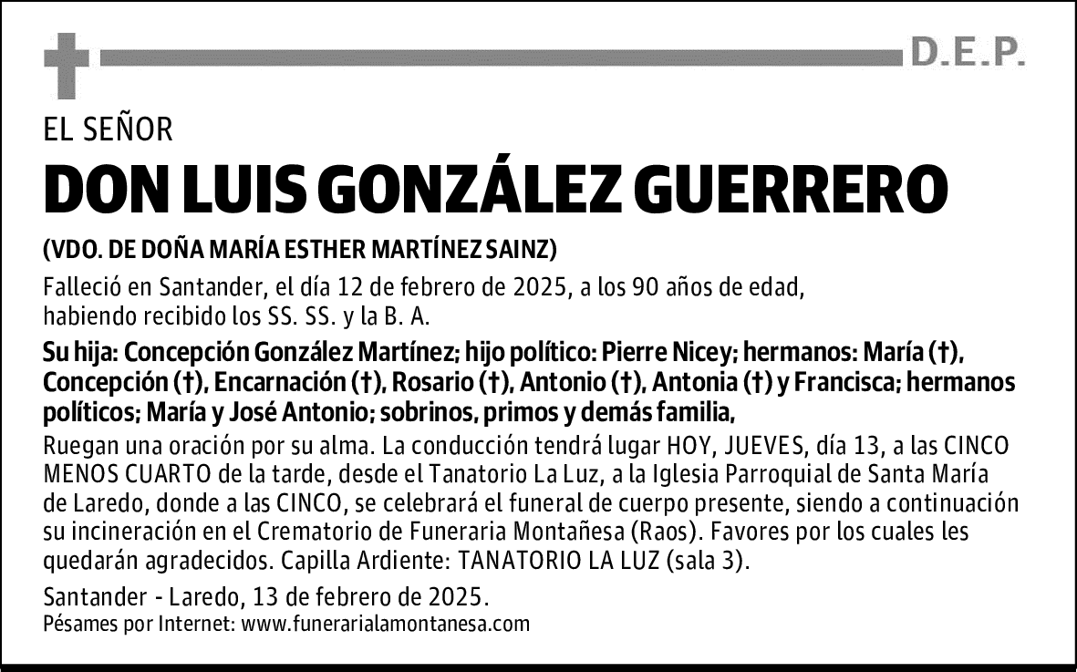 DON LUIS GONZÁLEZ GUERRERO