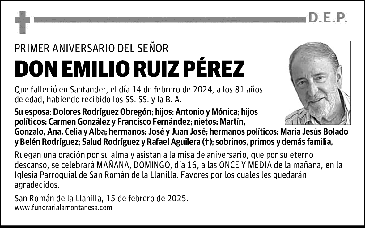 DON EMILIO RUIZ PÉREZ