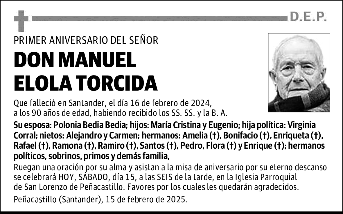 DON MANUEL ELOLA TORCIDA