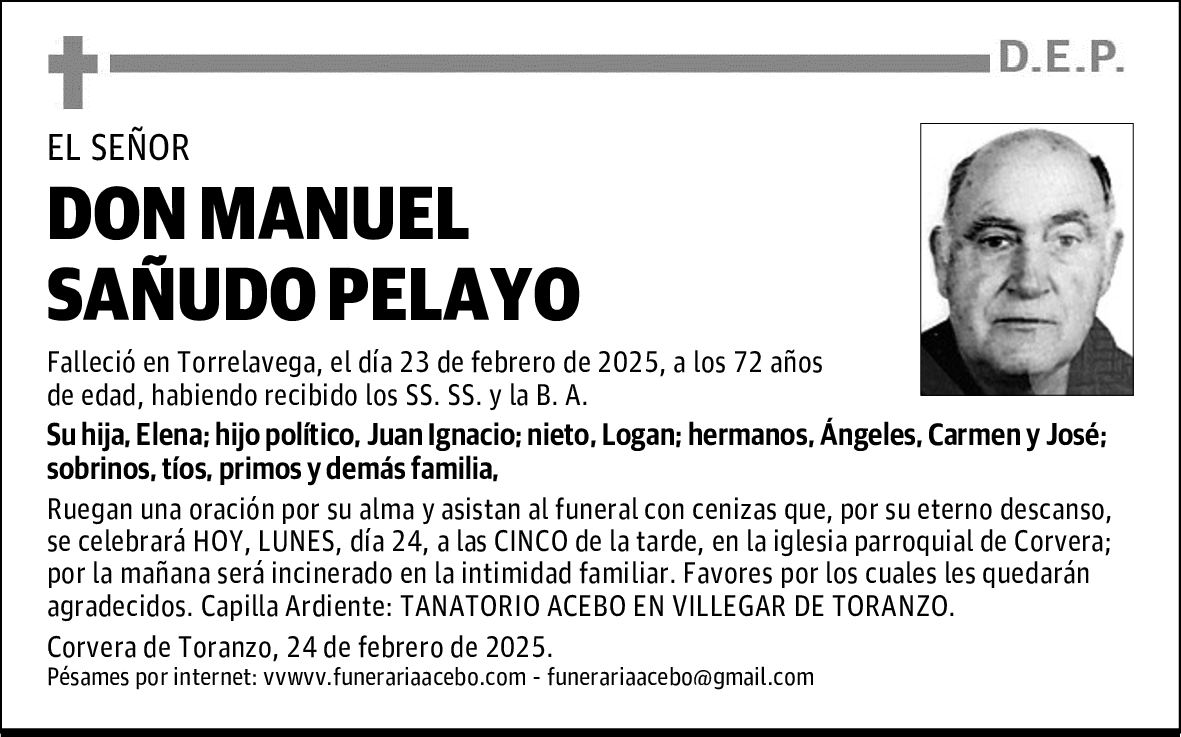 DON MANUEL SAÑUDO PELAYO