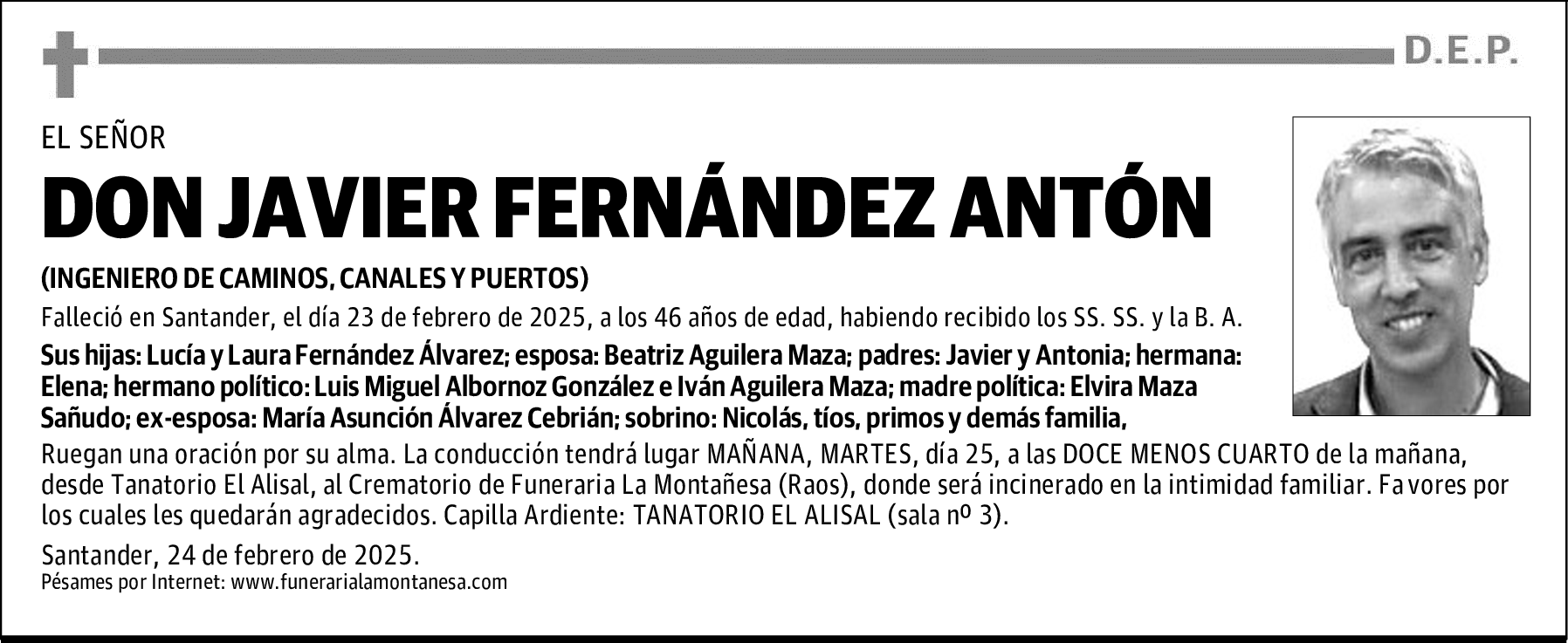 DON JAVIER FERNÁNDEZ ANTÓN