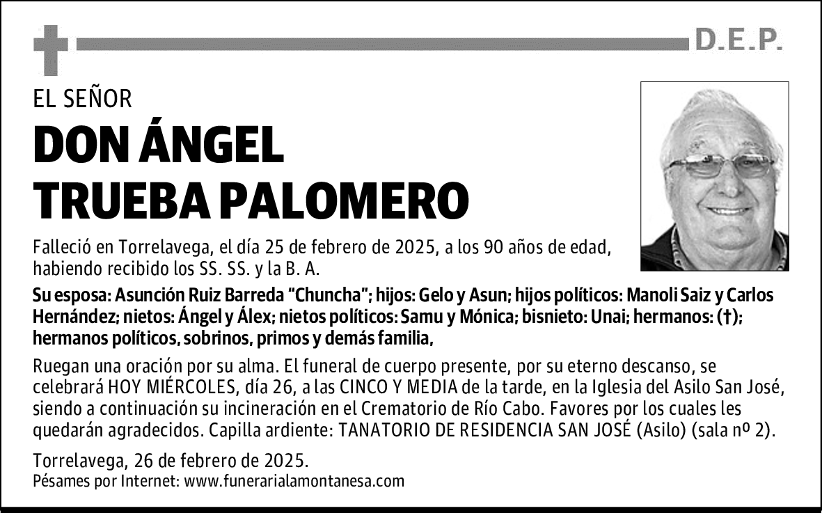 DON ÁNGEL TRUEBA PALOMERO