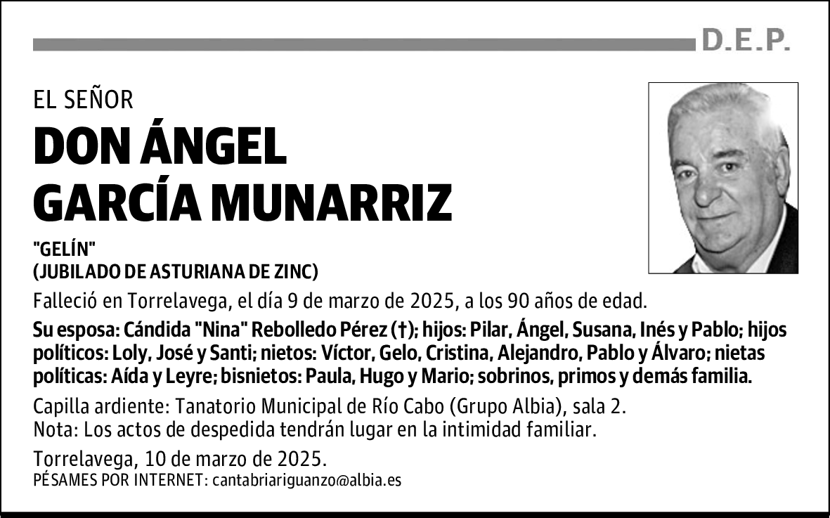 DON ÁNGEL GARCÍA MUNARRIZ