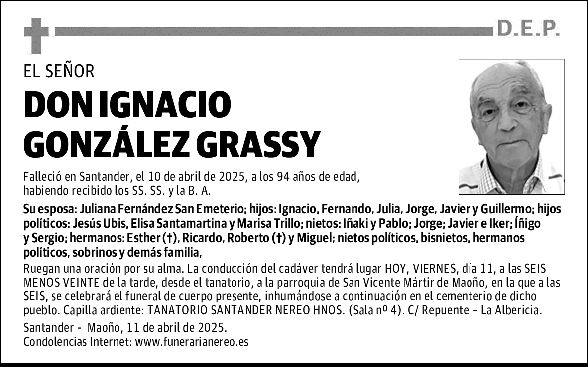 DON IGNACIO GONZÁLEZ GRASSY