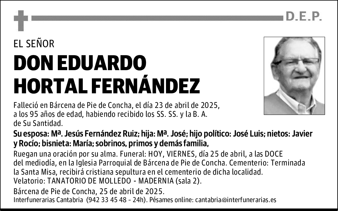 DON EDUARDO HORTAL FERNÁNDEZ