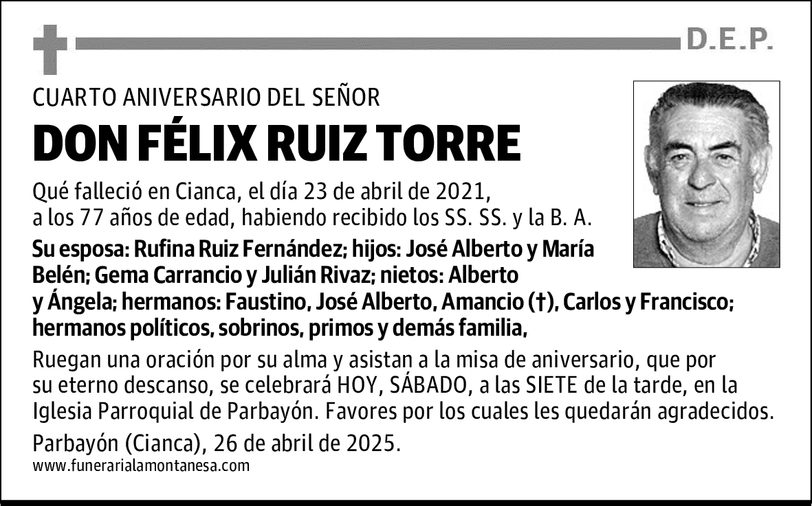 DON FÉLIX RUIZ TORRE