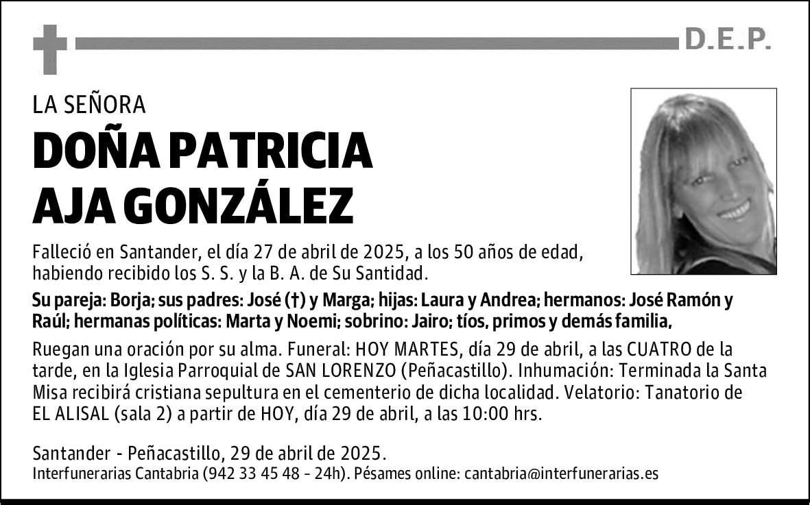 DOÑA PATRICIA AJA GONZÁLEZ