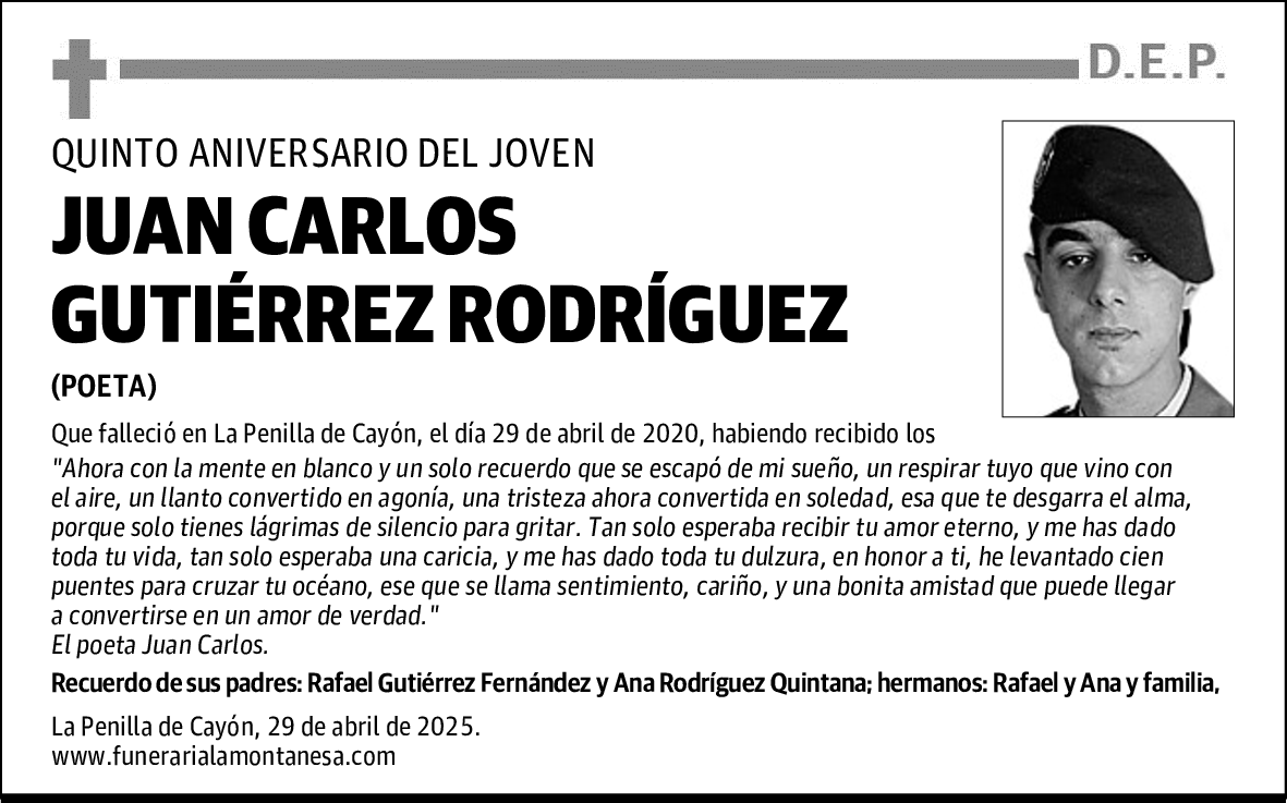 JUAN CARLOS GUTIÉRREZ RODRÍGUEZ