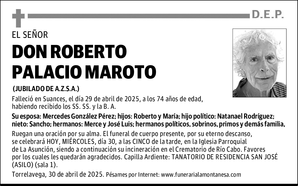 DON ROBERTO PALACIO MAROTO