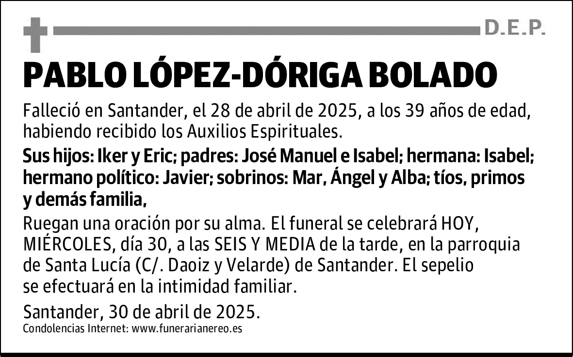 PABLO LÓPEZ-DÓRIGA BOLADO