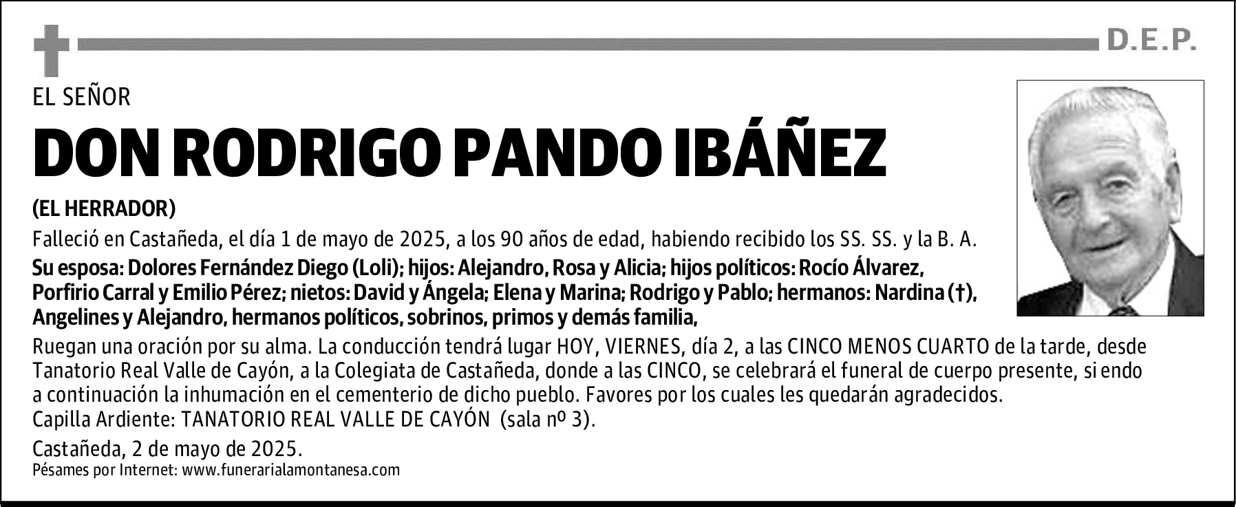 DON RODRIGO PANDO IBÁÑEZ