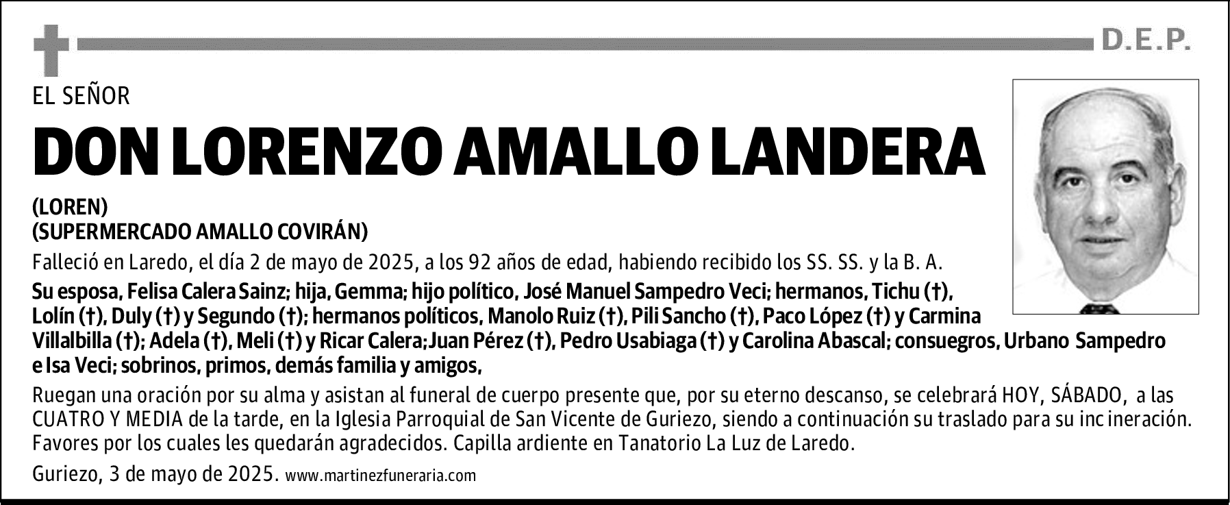 DON LORENZO AMALLO LANDERA
