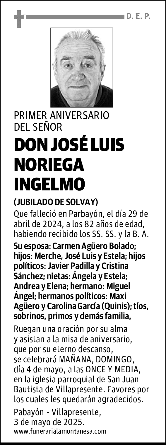 DON JOSÉ LUIS NORIEGA INGELMO