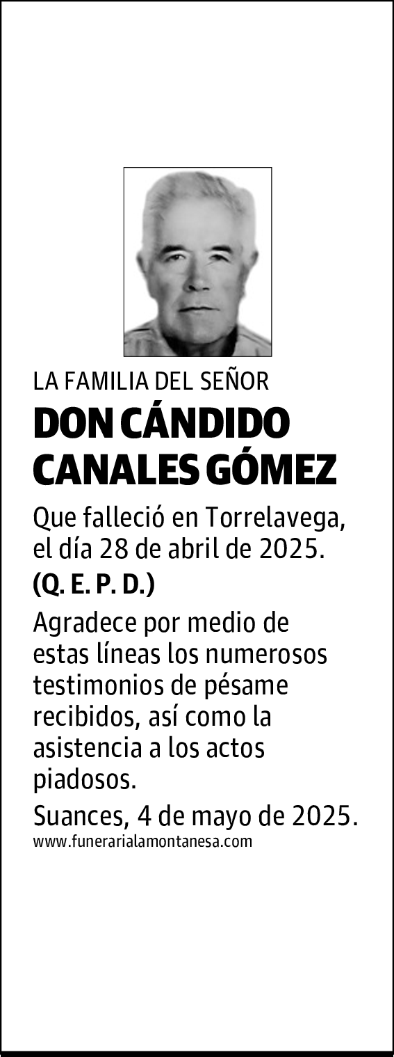 DON CÁNDIDO CANALES GÓMEZ