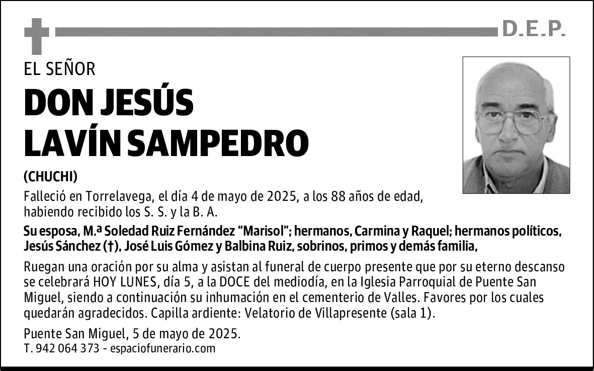 DON JESÚS LAVÍN SAMPEDRO