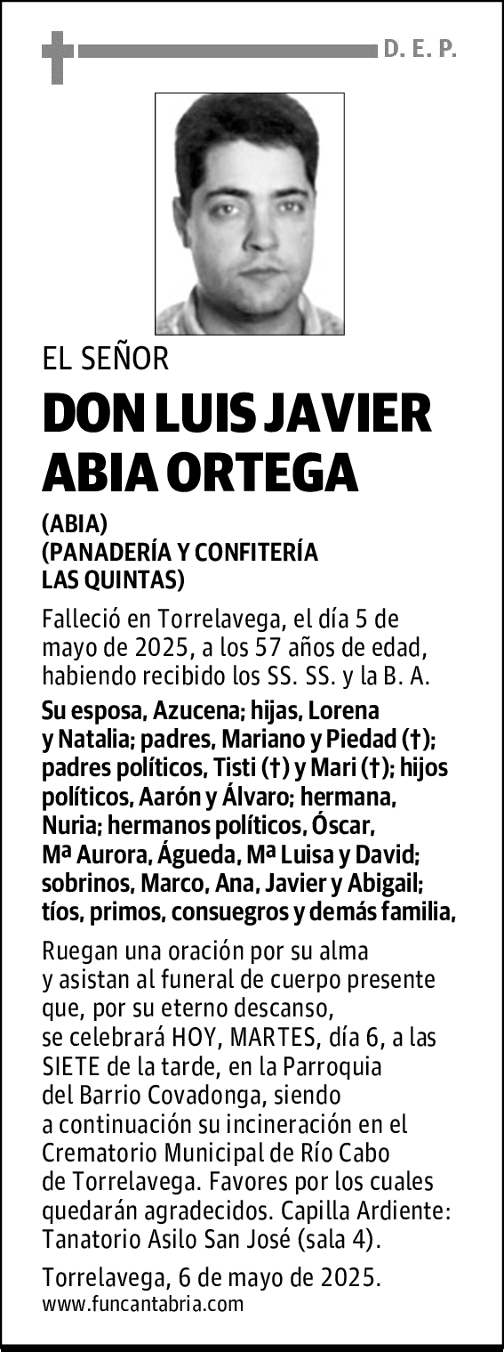 DON LUIS JAVIER ABIA ORTEGA