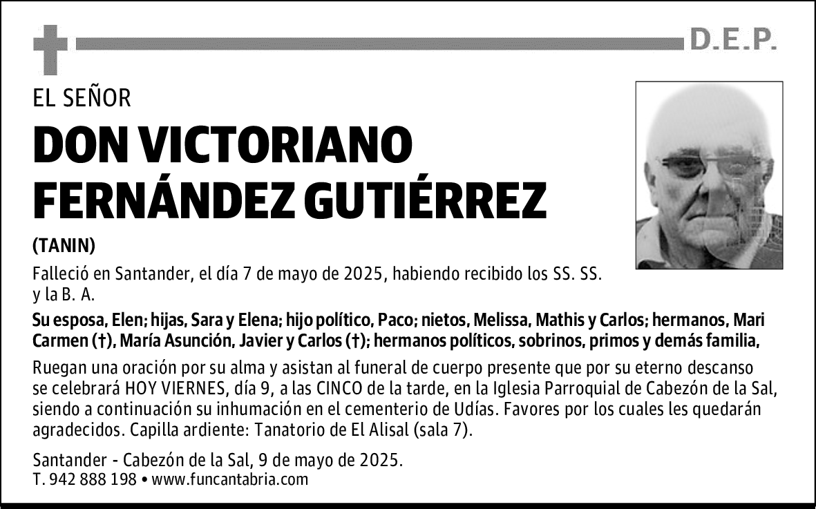 DON VICTORIANO FERNÁNDEZ GUTIÉRREZ