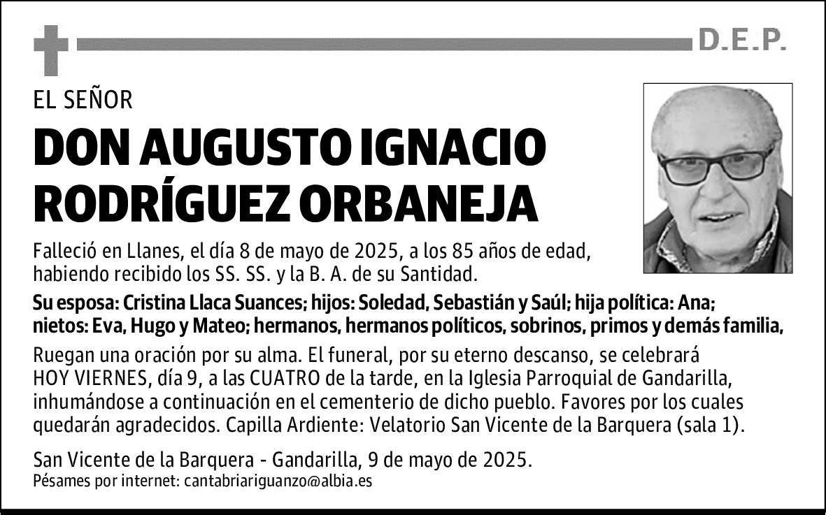 DON AUGUSTO IGNACIO RODRÍGUEZ