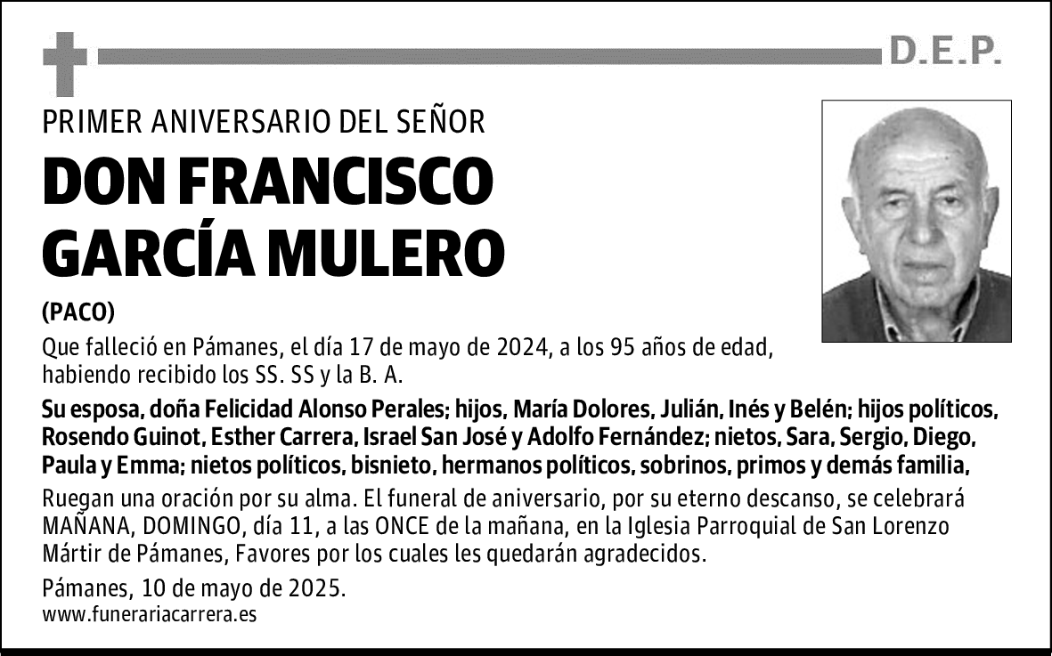 DON FRANCISCO GARCÍA MULERO