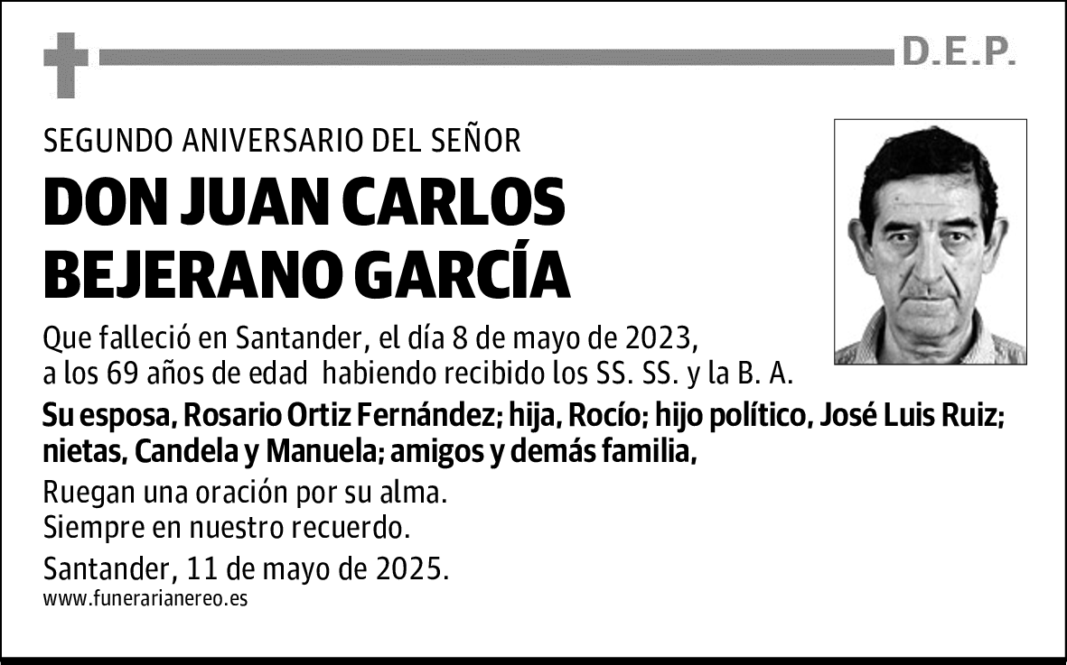 DON JUAN CARLOS BEJERANO GARCÍA