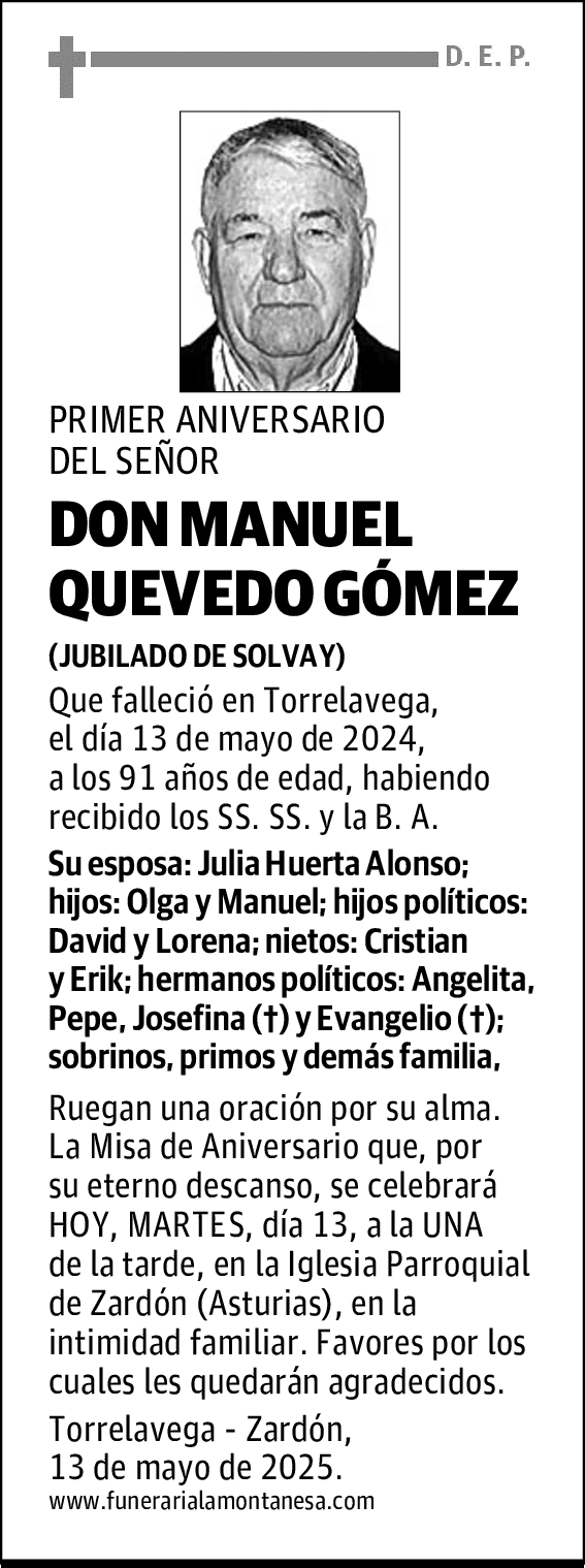 DON MANUEL QUEVEDO GÓMEZ
