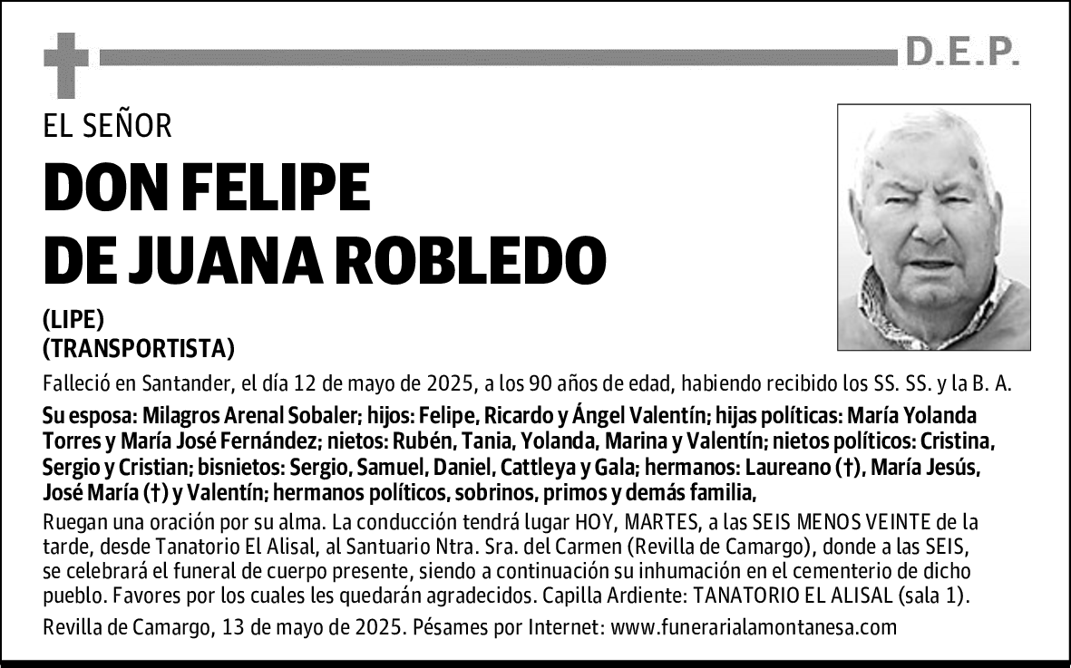 DON FELIPE DE JUANA ROBLEDO