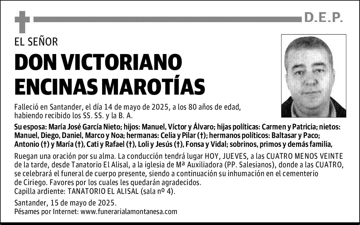 DON VICTORIANO ENCINAS MAROTÍAS