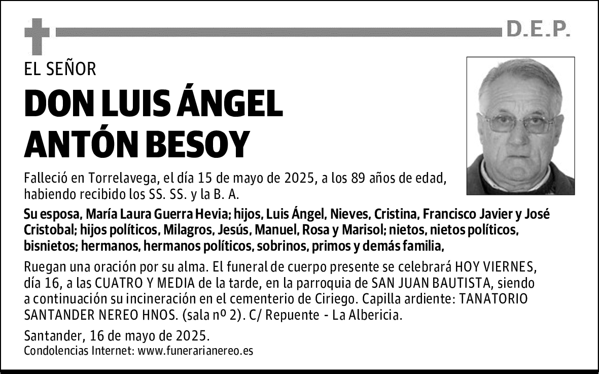DON LUIS ÁNGEL ANTÓN BESOY