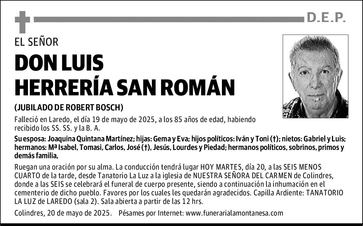 DON LUIS HERRERÍA SAN ROMÁN