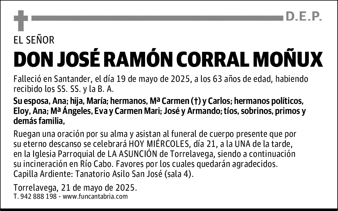 DON JOSÉ RAMÓN CORRAL MOÑUX