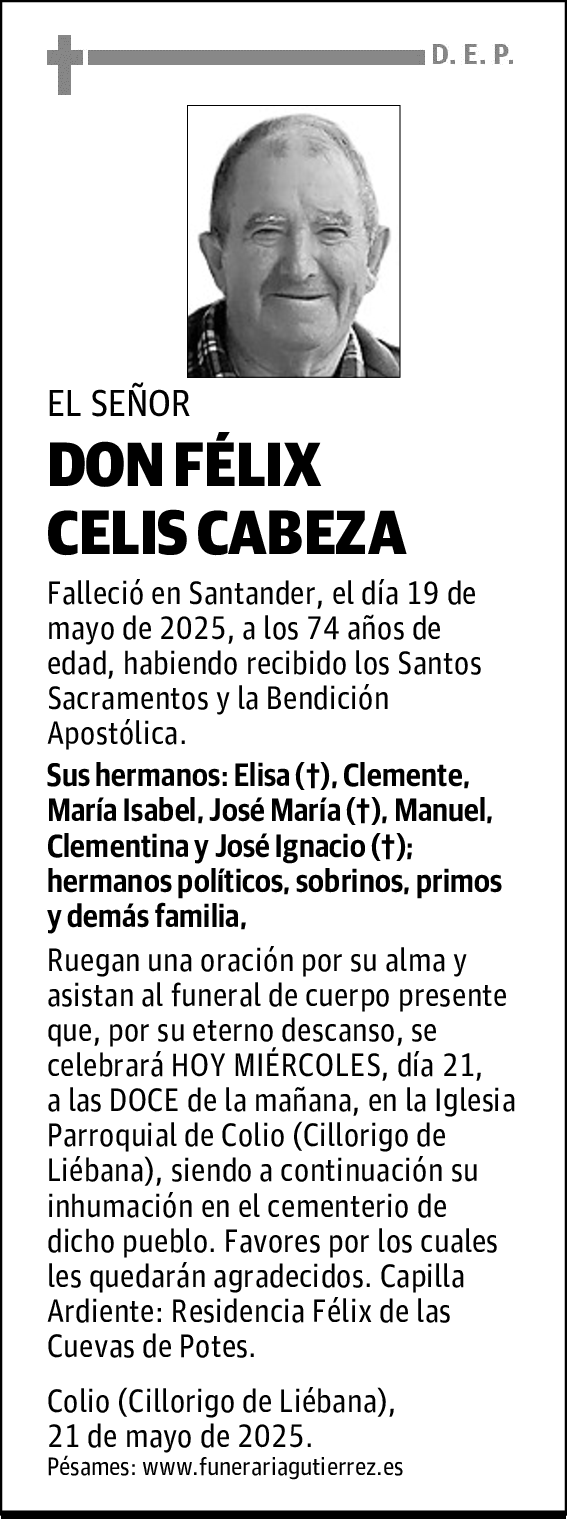 DON FÉLIX CELIS CABEZA