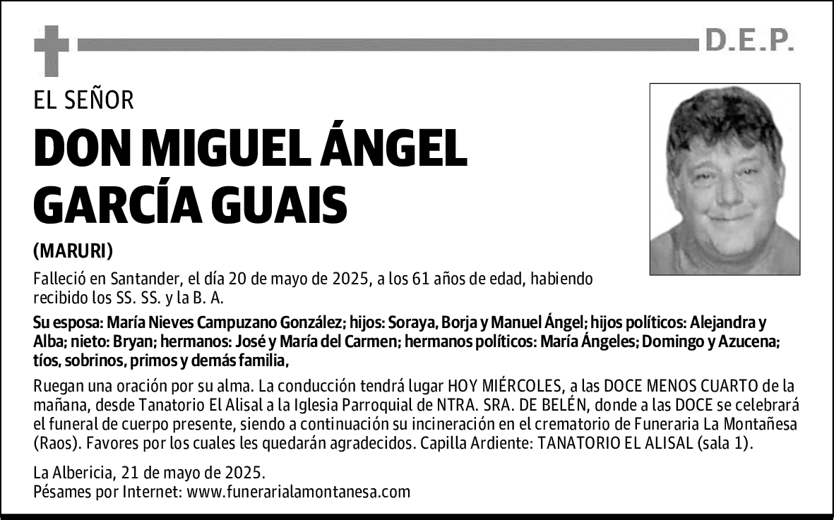 DON MIGUEL ÁNGEL GARCÍA GUAIS