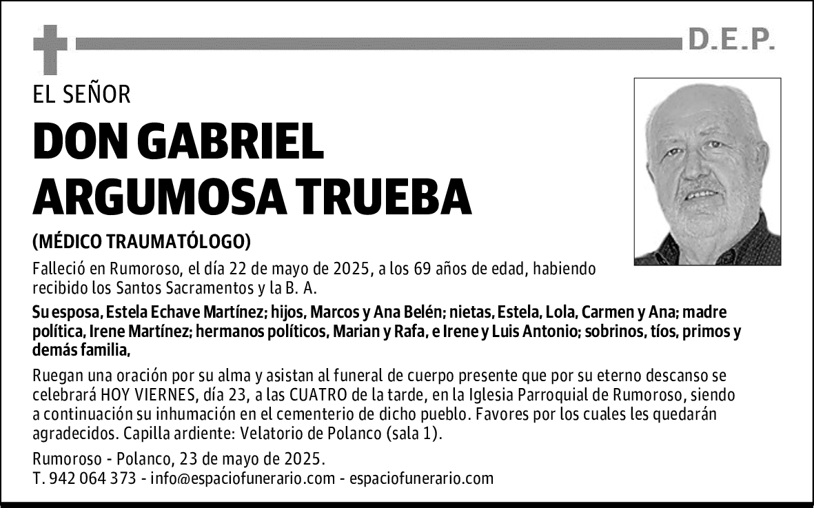DON GABRIEL ARGUMOSA TRUEBA