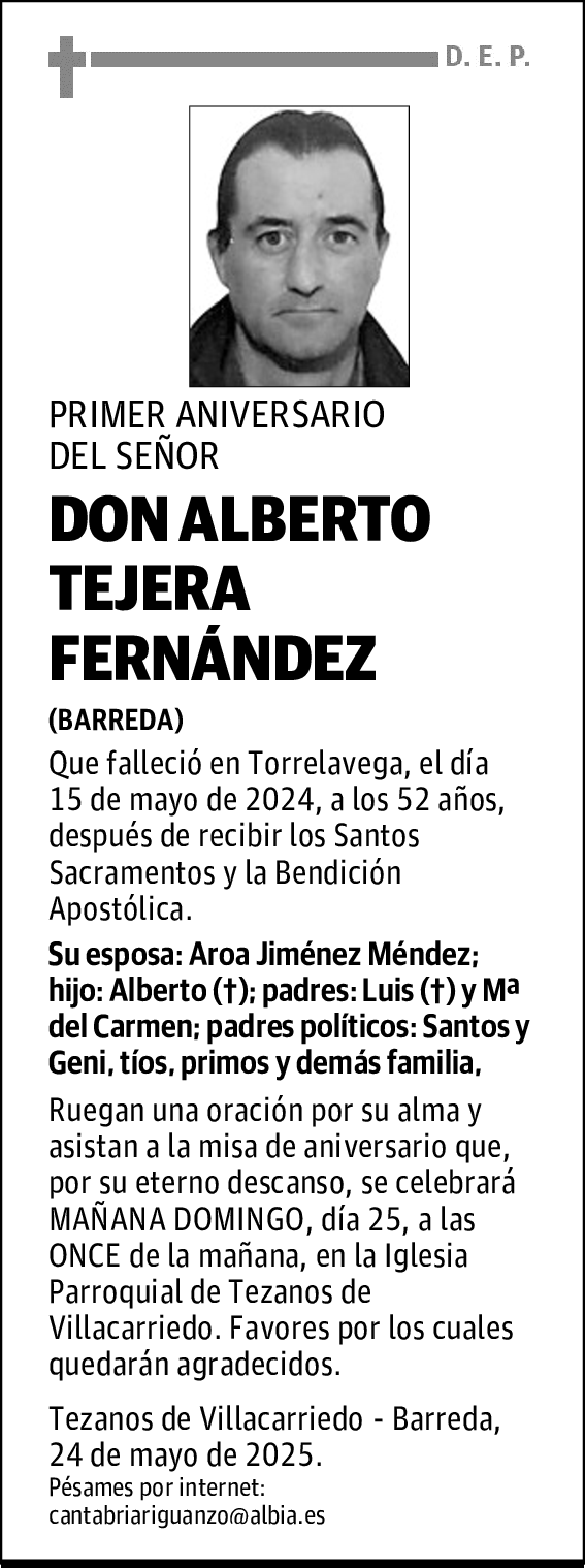 DON ALBERTO TEJERA FERNÁNDEZ